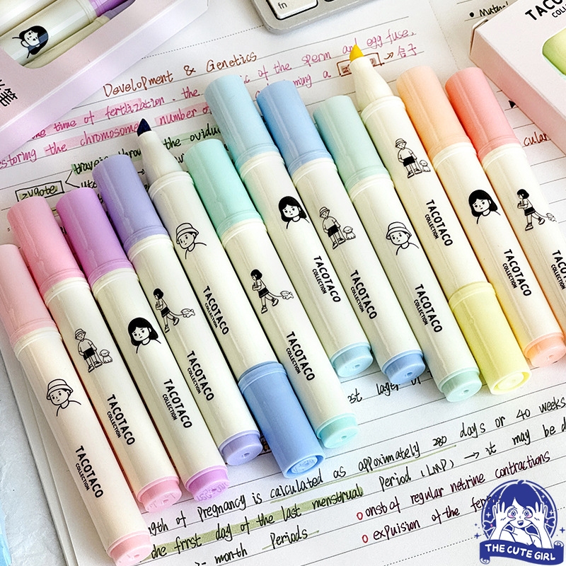 

1-4MM Highlighter 4PCS/BOX/Stabilo isi 4 warna pastel-Stazionario