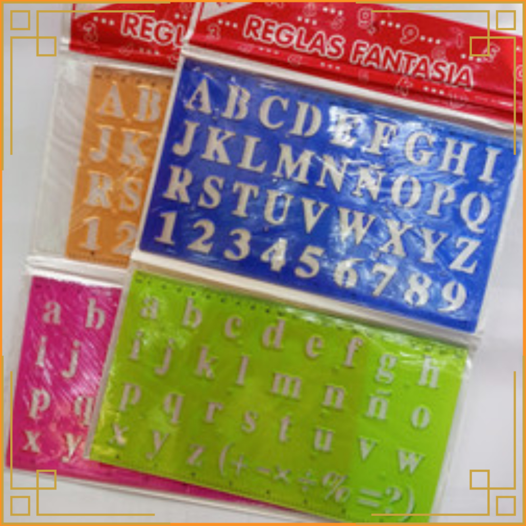 

Penggaris set sablon huruf A-808