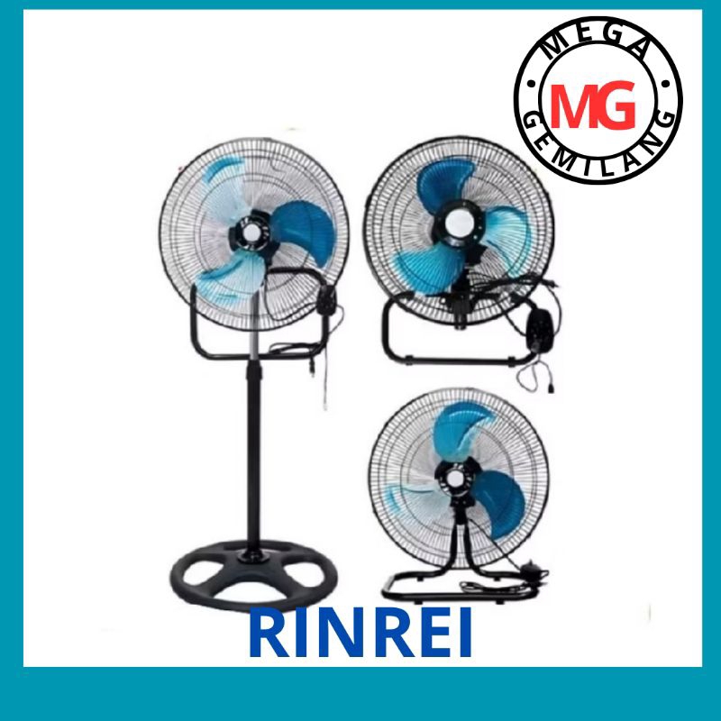 kipas angin jumbo besi RINREI /yasaka 18inch 3in1 kipas tornado 18inch kipas angin yasaka