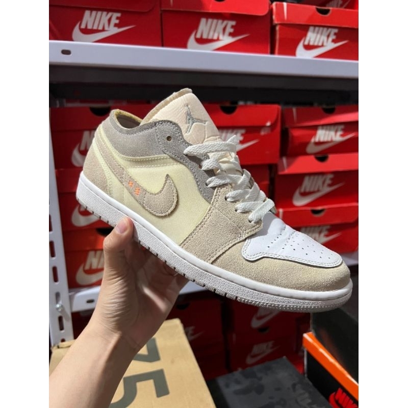 Nike Air Jordan 1 Low Craft Sail & Mid Bred