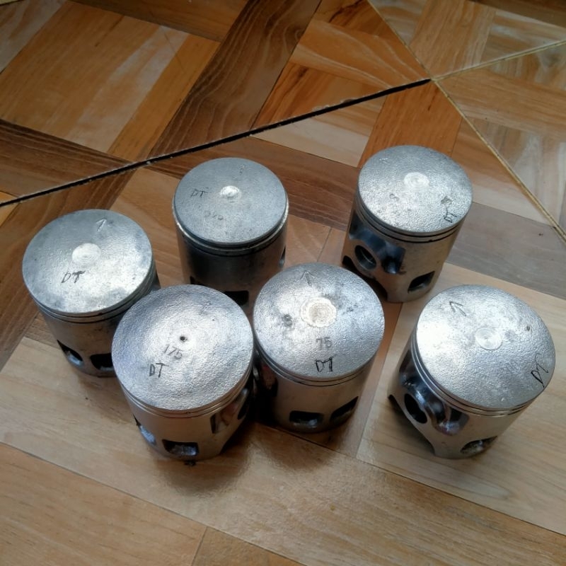 Piston Yamaha DT 100 original ART Japan OS 25,175, oversize kode 558 pnp RS 100 super garuda seker s