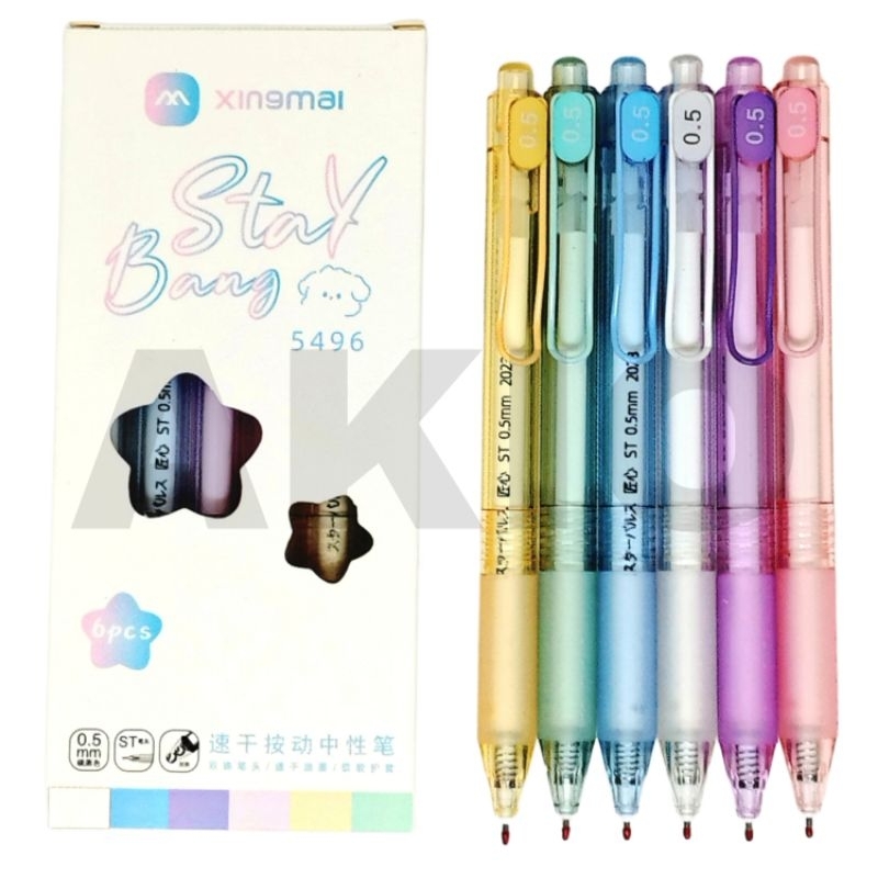 

Bolpoin Mekanik Gel Cetekan XINGMAI 0.5 mm 5496 Hitam SOFT BODY COLOURS Berkualitas Pulpen Ballpoint Bolpen Pena