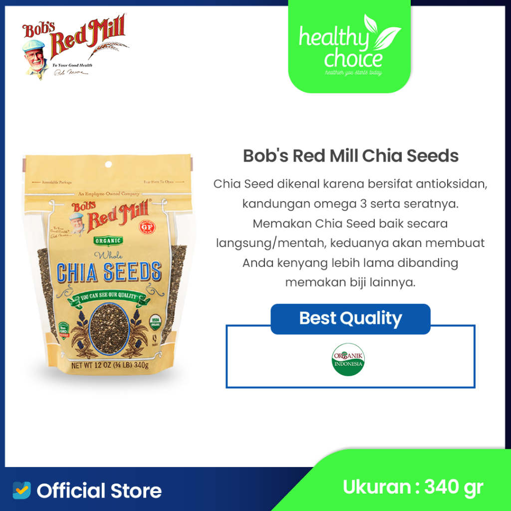 

Bob's Red Mill Organic Whole Chia Seeds 340 gr