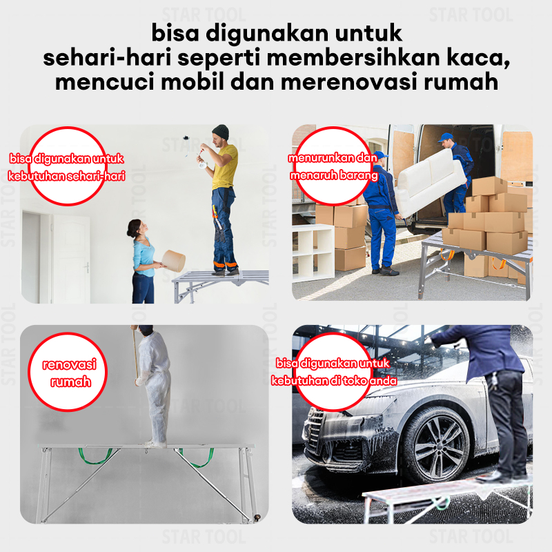 Alat Cat Scaffolding Steger Perancah Premium Perancah Baru Tangga Lipat