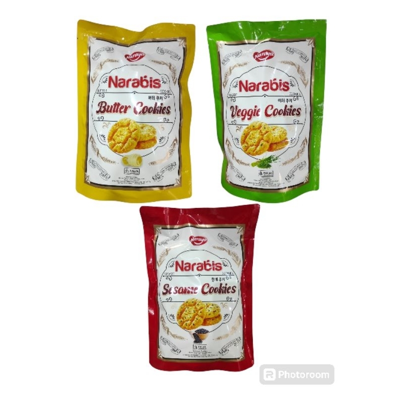 

Naraya narabis cookies 220gr butter, veggie, sesame halal