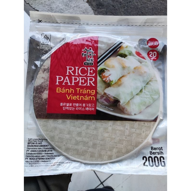 

Rice Paper isi 20 lembar 200gr