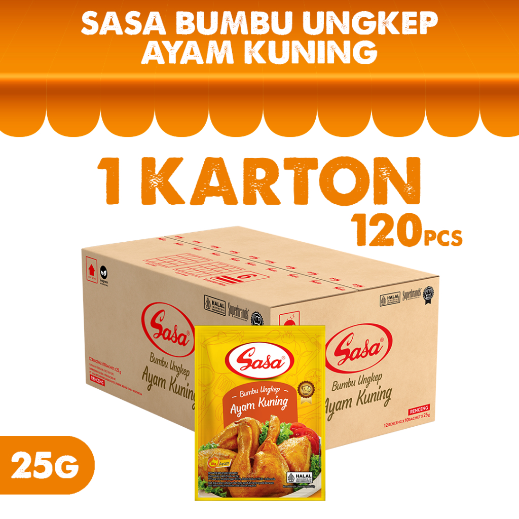 

SASA Bumbu Ayam Kuning 25gr - 120 pcs (1 Karton)