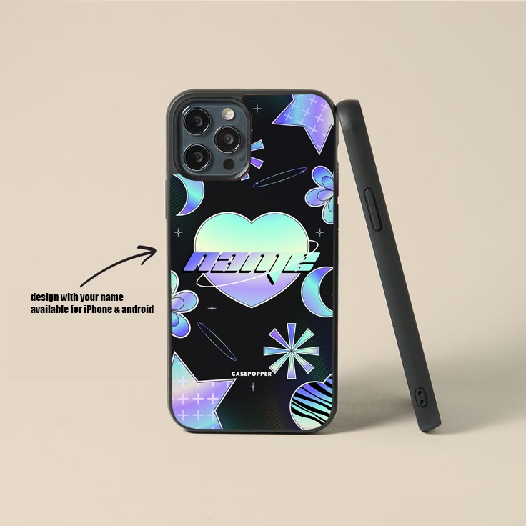 Casepopper Y2K HOLO CUSTOMIZED Premium Glam iPhone Android Phone Case