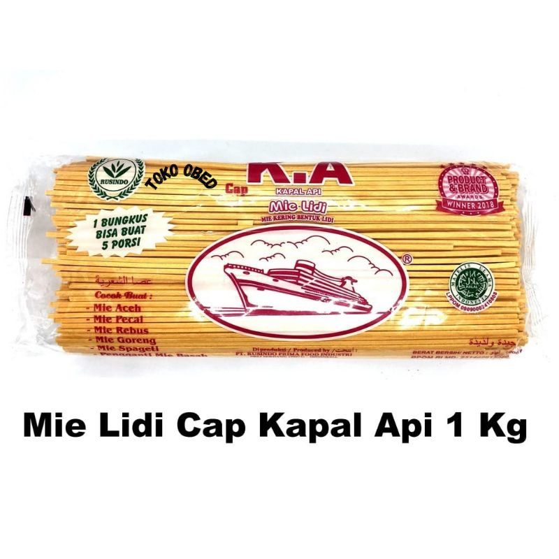 

Mie Lidi Cap Kapal Api 1kg ,dan 500 gr