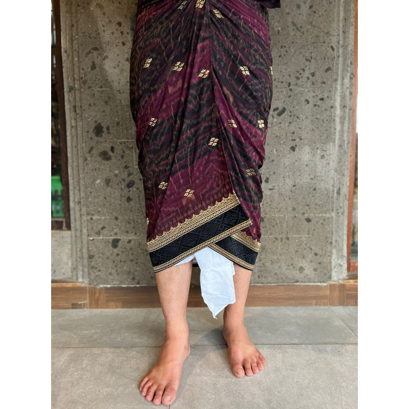 Saput Endek Bordir Semi Songket | Saput Bali