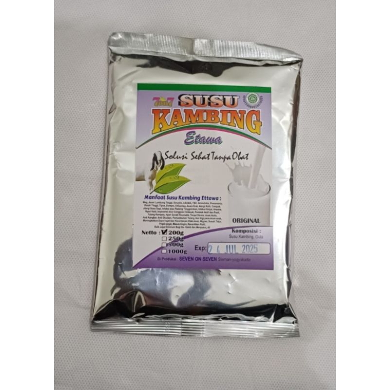 

Susu Etawa 80% tanpa creamer 10 kali lebih cepat memulihkan stamina @ 200 gram