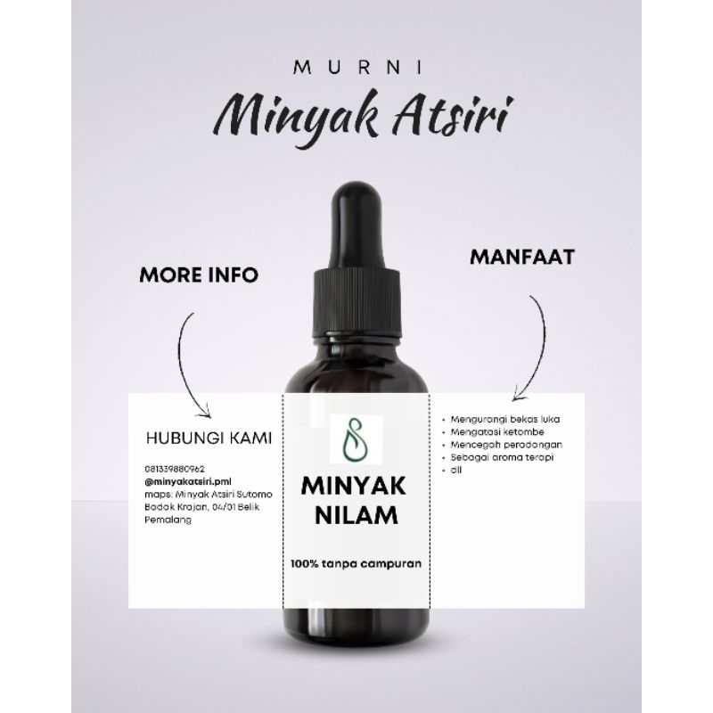 Minyak Atsiri Ekstrak Daun Nilam 10 ml
