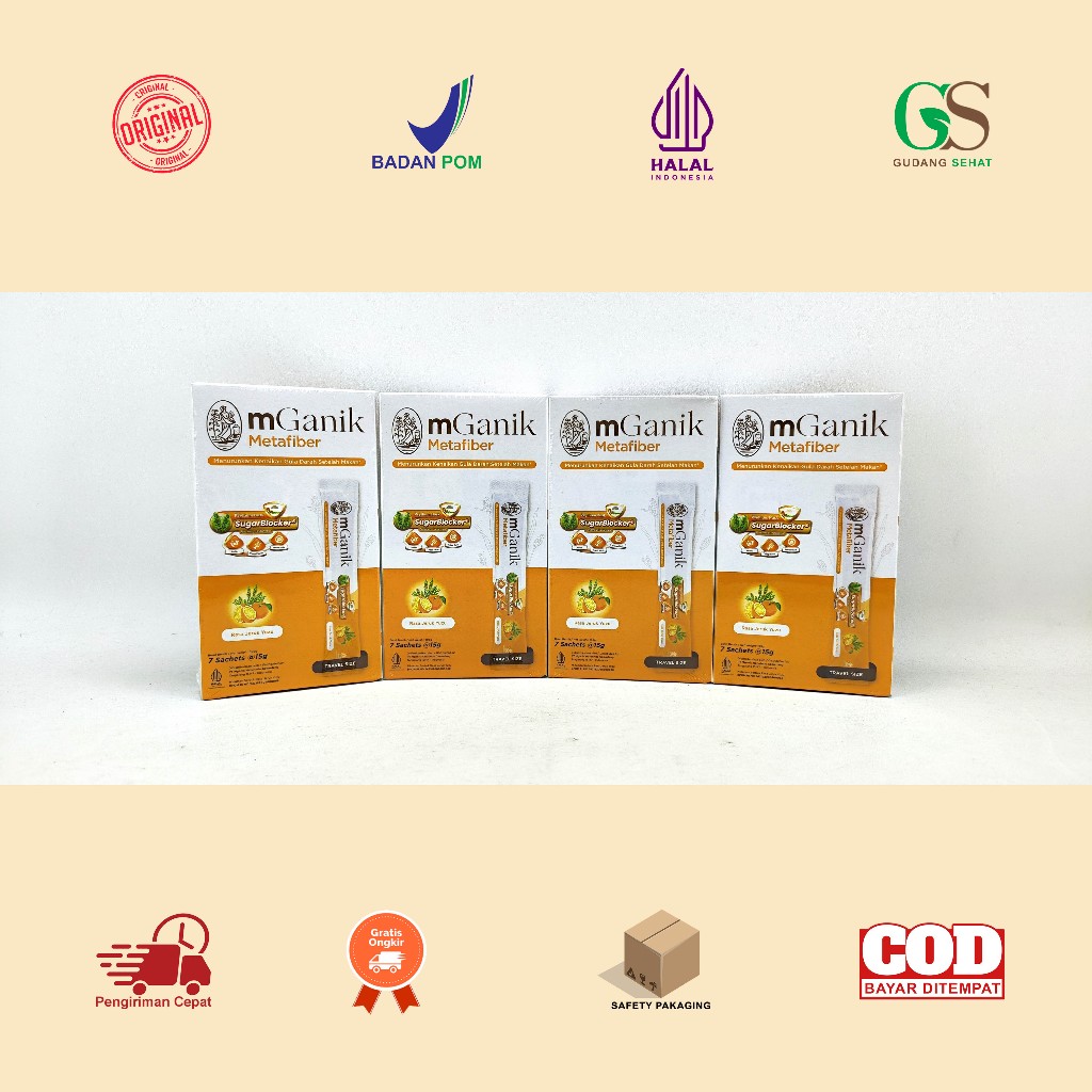 Manado mGanik Metafiber Travel Size 105 Gram Suplemen Diabetes Herbal Alami
