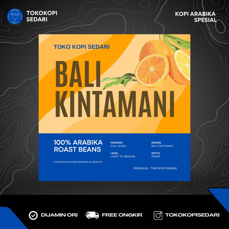 

Roastbean Arabika Bali kintamani| Biji kopi|Roastbean Arabika bali|Bali kintamani|Kopi arabika asli