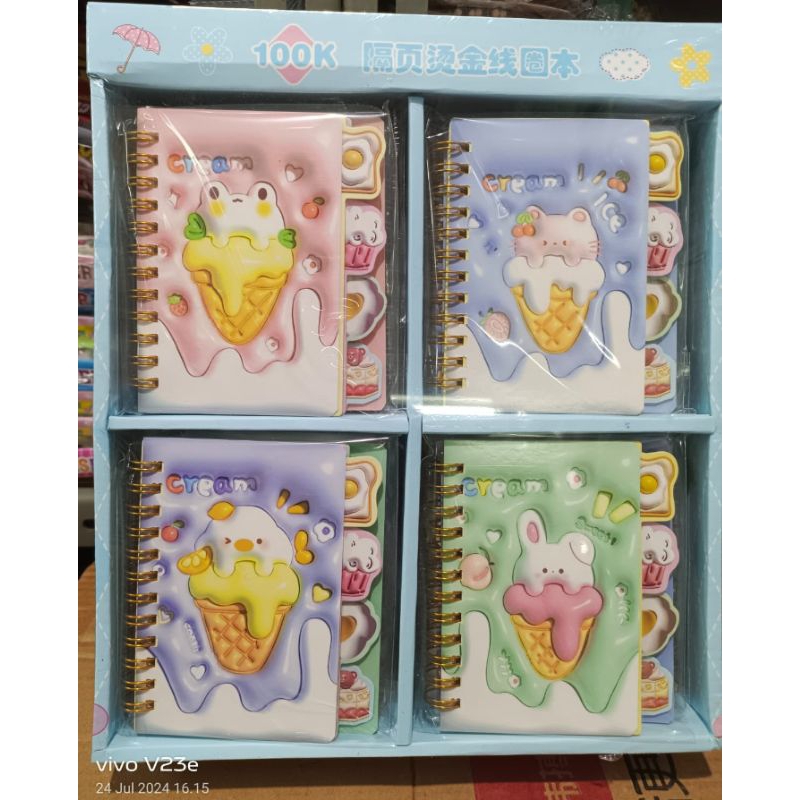 

memo ring motif ice cream satuan