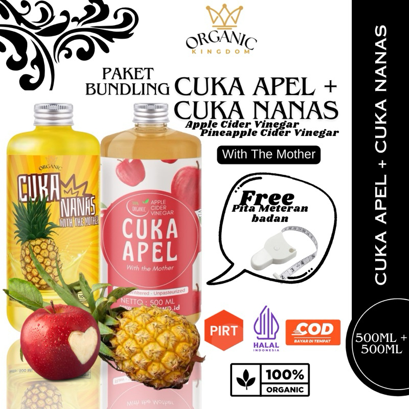 

Bundling Cuka Apel + Cuka Nanas Original Organic With The Mother