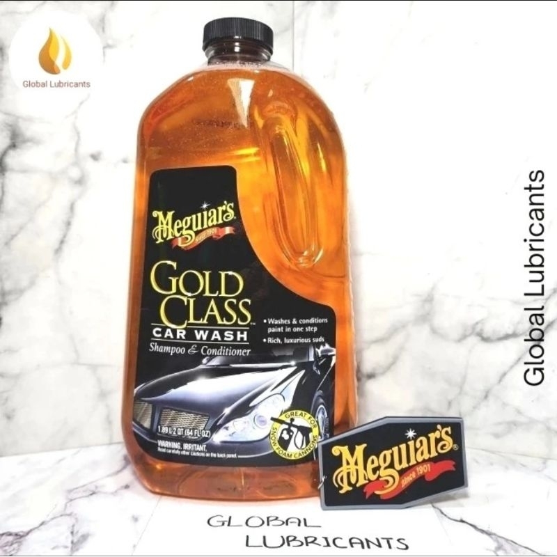 Meguiars Meguiar's Gold Class Car Wash Shampoo 1,89 Liter USA (Shampoo Busa Mobil/ Motor/ Kereta/ Ke