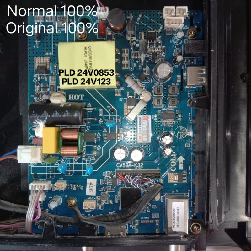 MB Mainboard TV Polytron PLD 24V0853 - PLD 24V123 MB Polytron Digital PLD 24V0853 - 24V123