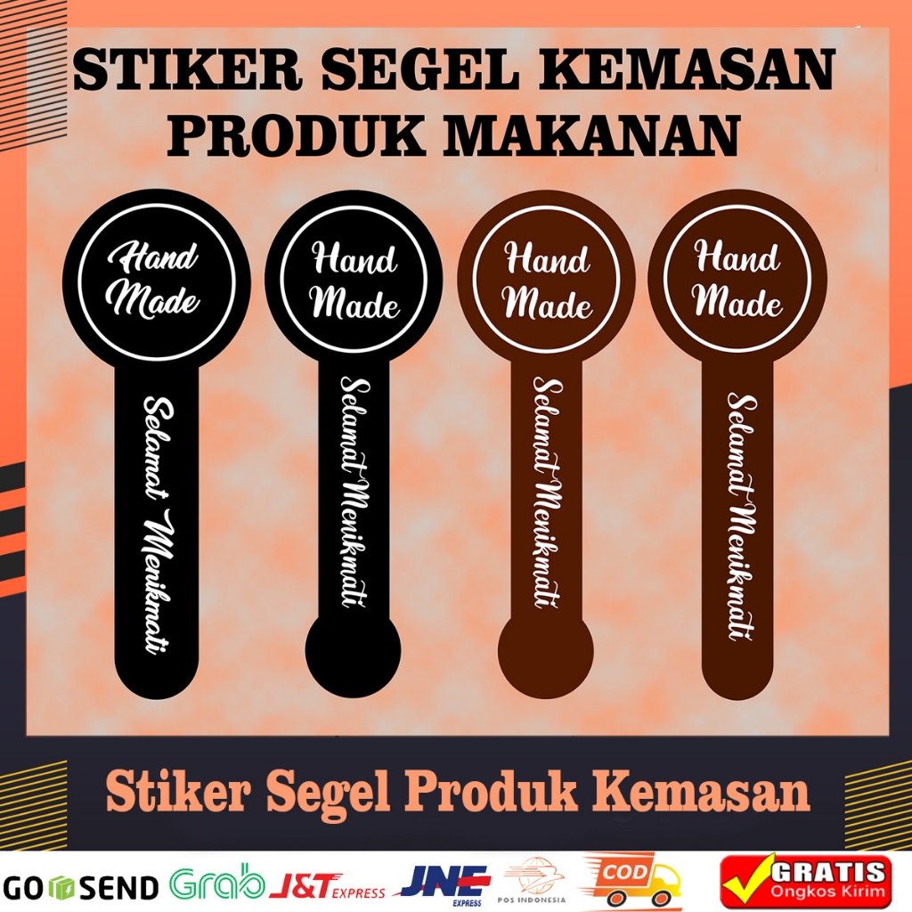 

Stiker Segel Label Produk Kemasan Makanan Custom