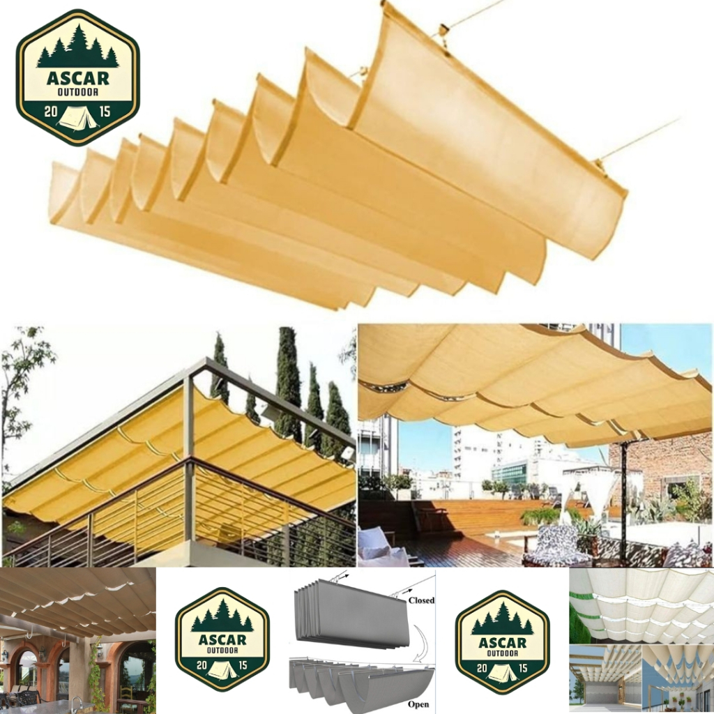 awning sun shade | kanopi gelombang 2x3 mtr D300