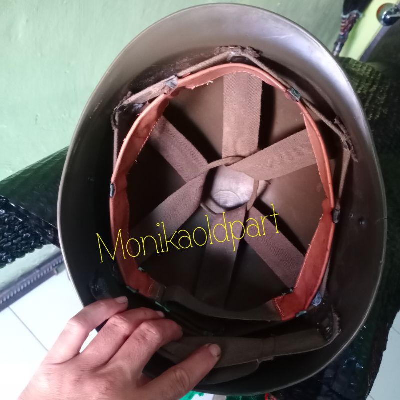 Liner Daleman Helm Baja M1 Bagian Dalam Helm Baja M1 Tentara Jadul NOS