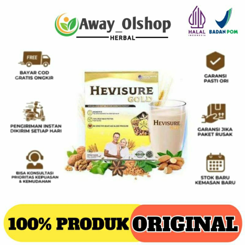 

HEVISURE GOLD SUSU ORIGINAL KHUSUS PENDERITA DIABETES & KENCING MANIS 100℅ ASLI SUDAG BPOM