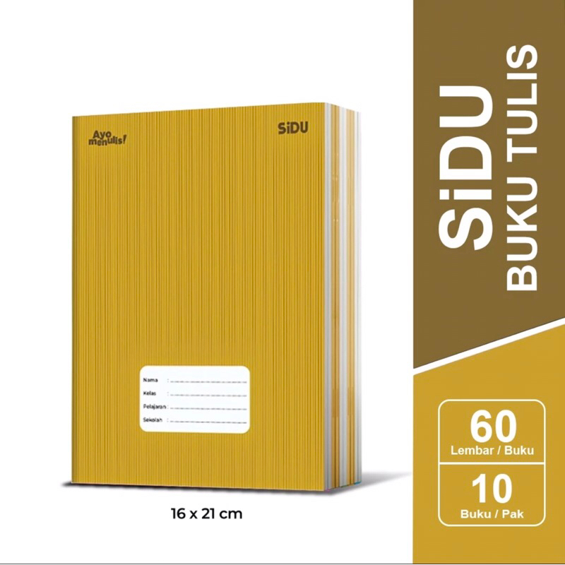 

Buku Tulis Sidu Kraft Sampul Coklat Isi 60 Lembar