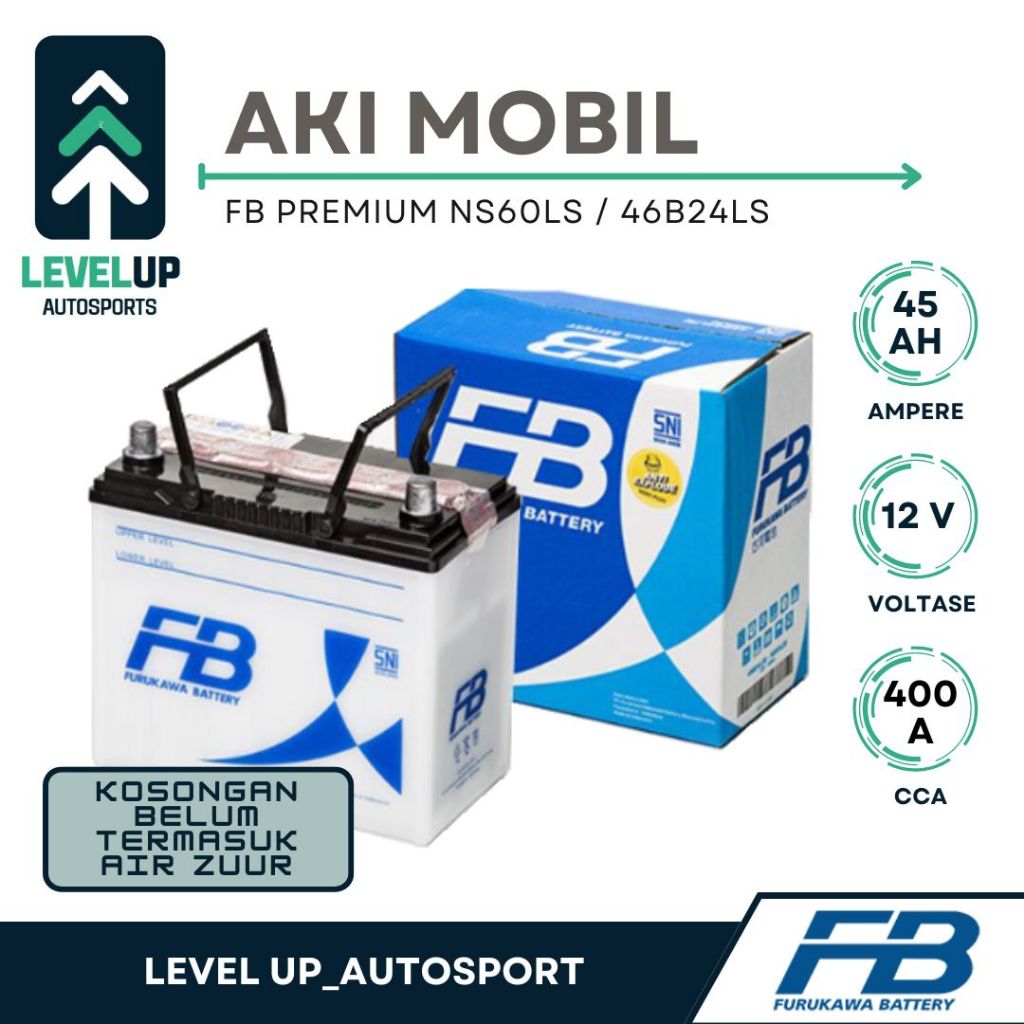 Aki Mobil FB Premium NS60LS untuk Yaris