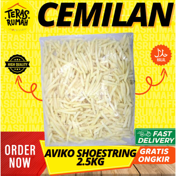 

AVIKO KENTANG GORENG FROZEN SHOESTRING CUT 2,5kg LEBIH HEMAT!!
