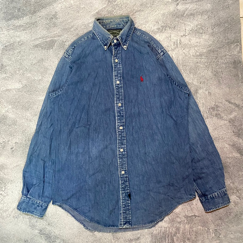 kemeja denim ralph lauren