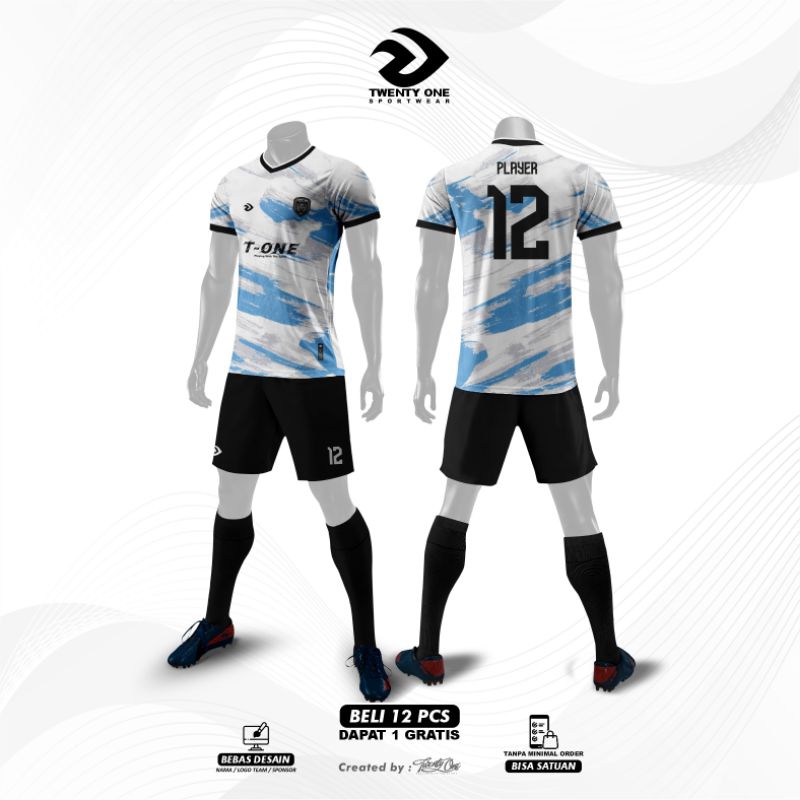 custom jersey futsal/sepakbola full print sublimasi free design logo& nickname