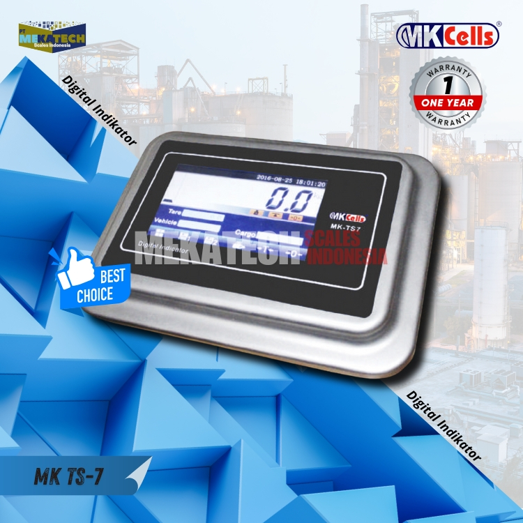 Monitor Indikator Jembatan Timbang Digital MKCELLS TS7