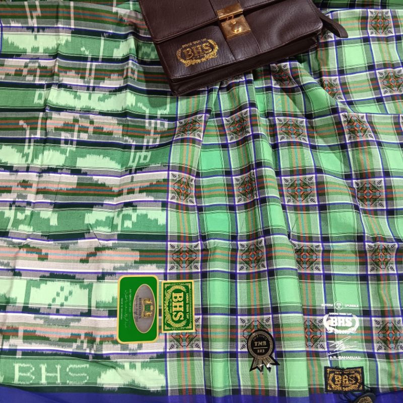 SARUNG BHS TKB 1 GRADE GOLD FULL SUTERA 210 SPUNSILK HIJAU