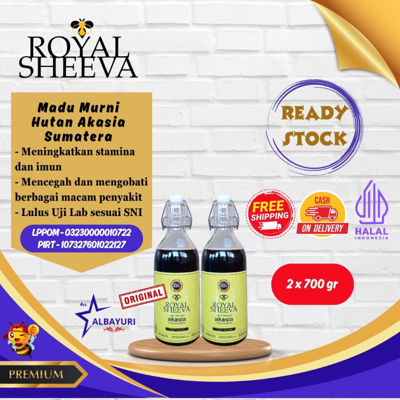 

Bundling Madu Murni 100% Royal Sheeva 2x700gr | Premium Halal MUI Asli dari Hutan Akasia Sumatera
