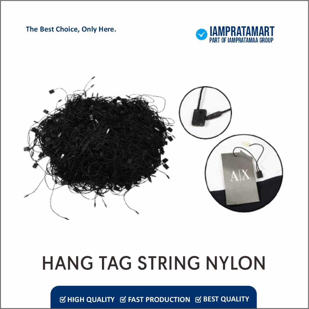 

IAMPRATAMART - HANG TAG STRING NILON NYLON +- 200 PCS