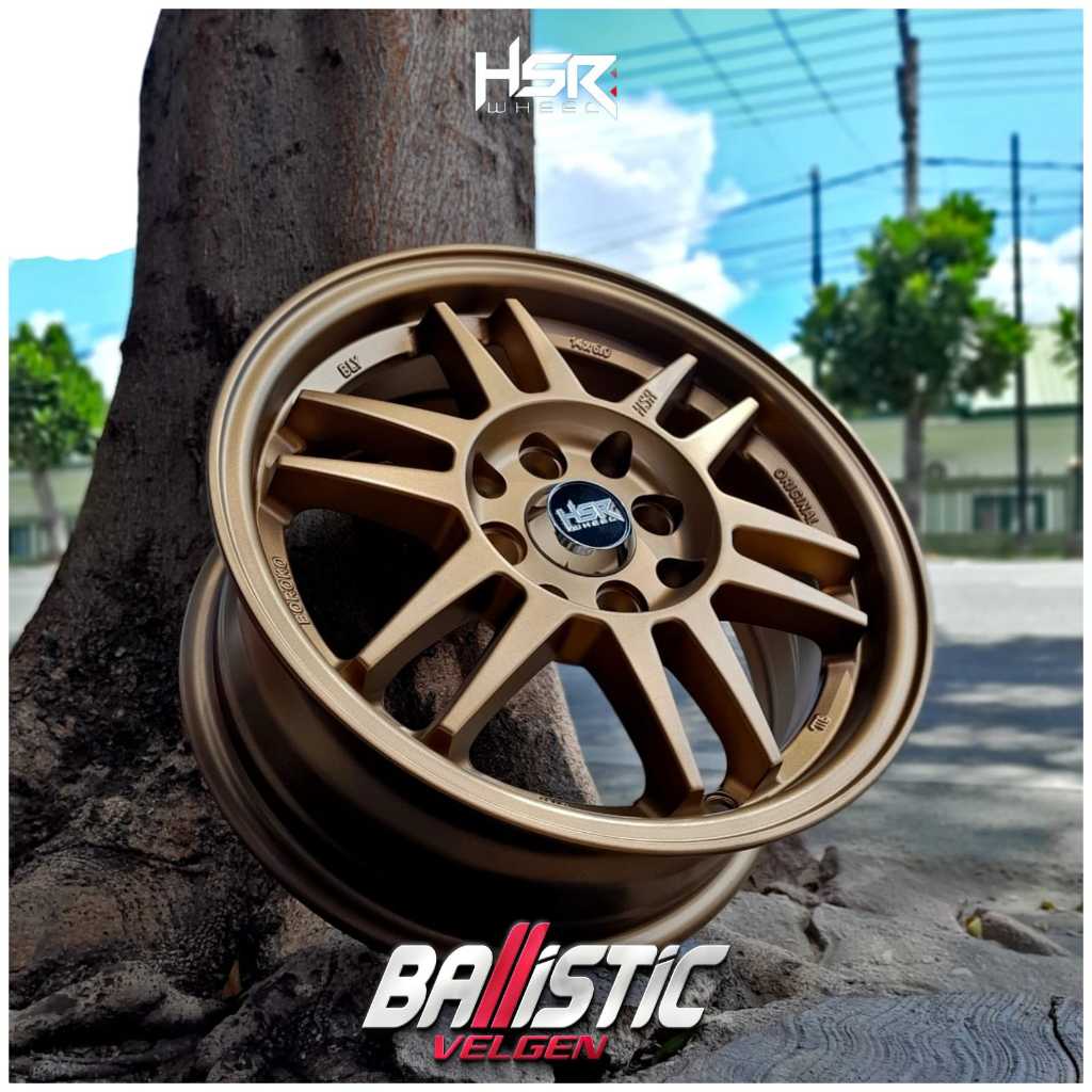 Velg Racing Mobil Avanza, Brio, Agya, Sigra DLL Ring 14 Luang Baut 4 Velg Variasi HSR Wheel Original