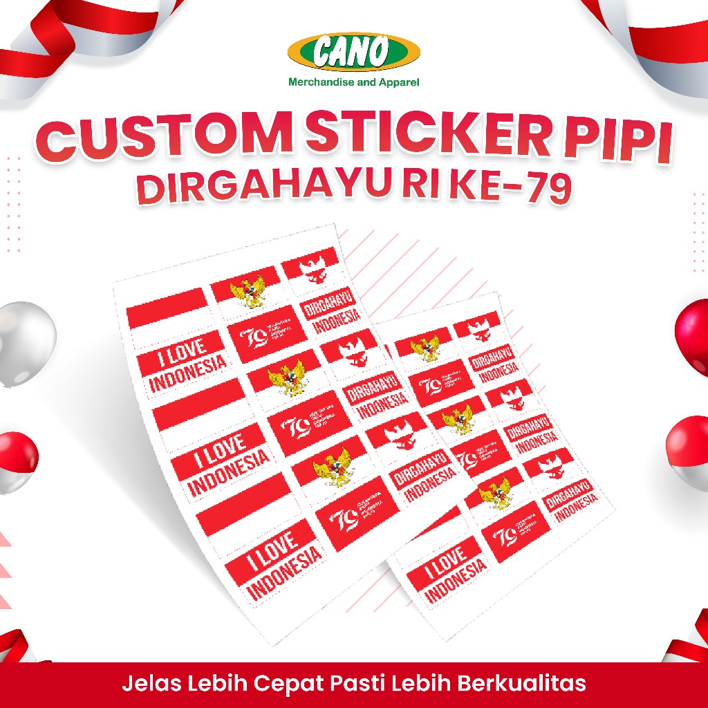 

Sticker Special Hari Kemerdekaan/HUT RI