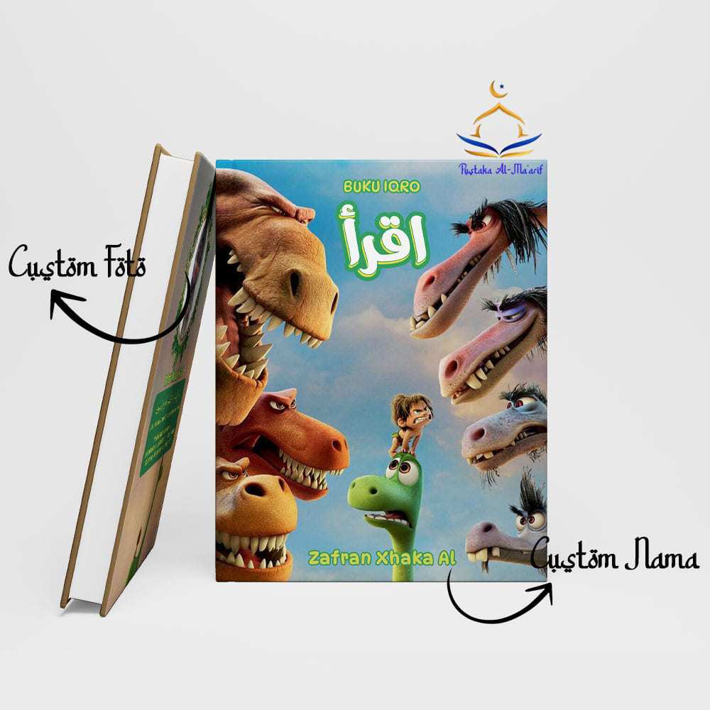 Iqro Custom Milenial Custom Nama Dan Foto Desain Full Color