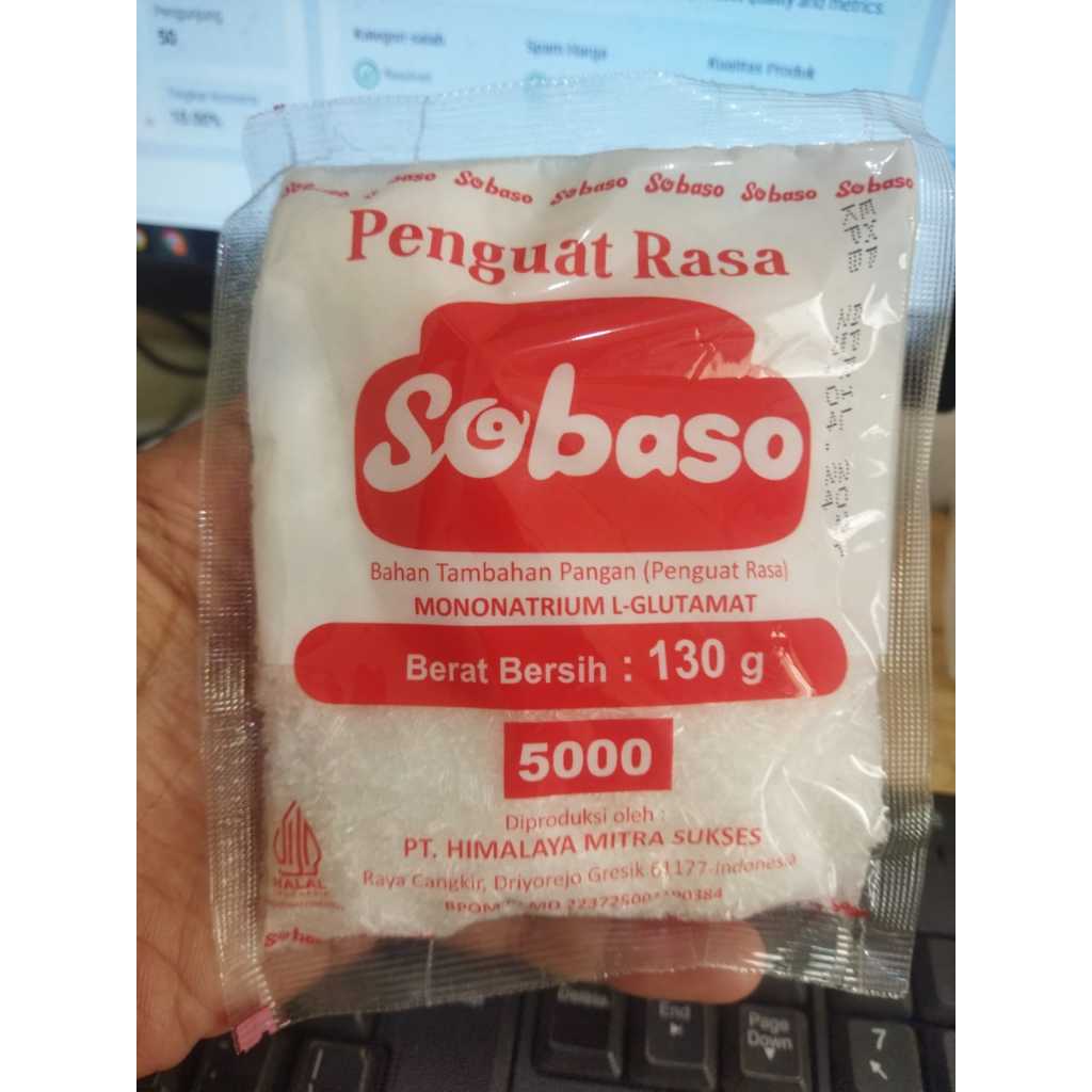 

Penguat Rasa / Mecin / MSG Sobaso 130gr 99% Murni