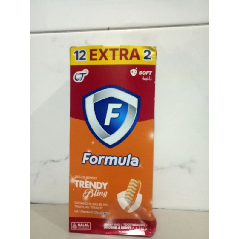 FOS-(Lusinan) Sikat Gigi Formula Trendy Bling
