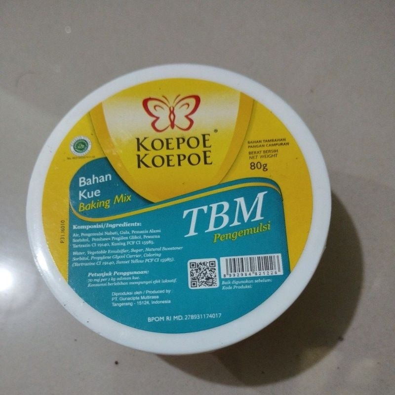 

koepoe-koepoe TBM pengemulsi 80gr