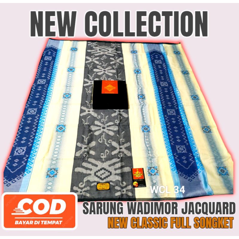 SARUNG WADIMOR SONGKET JACQUARD CLASSIC ORIGINAL MOTIF WADIMOR PRIMER