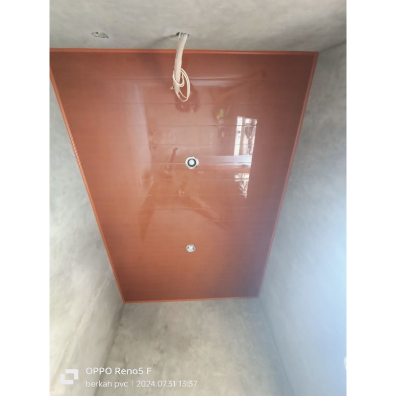 Plafon PVC terpasang jasa dan material