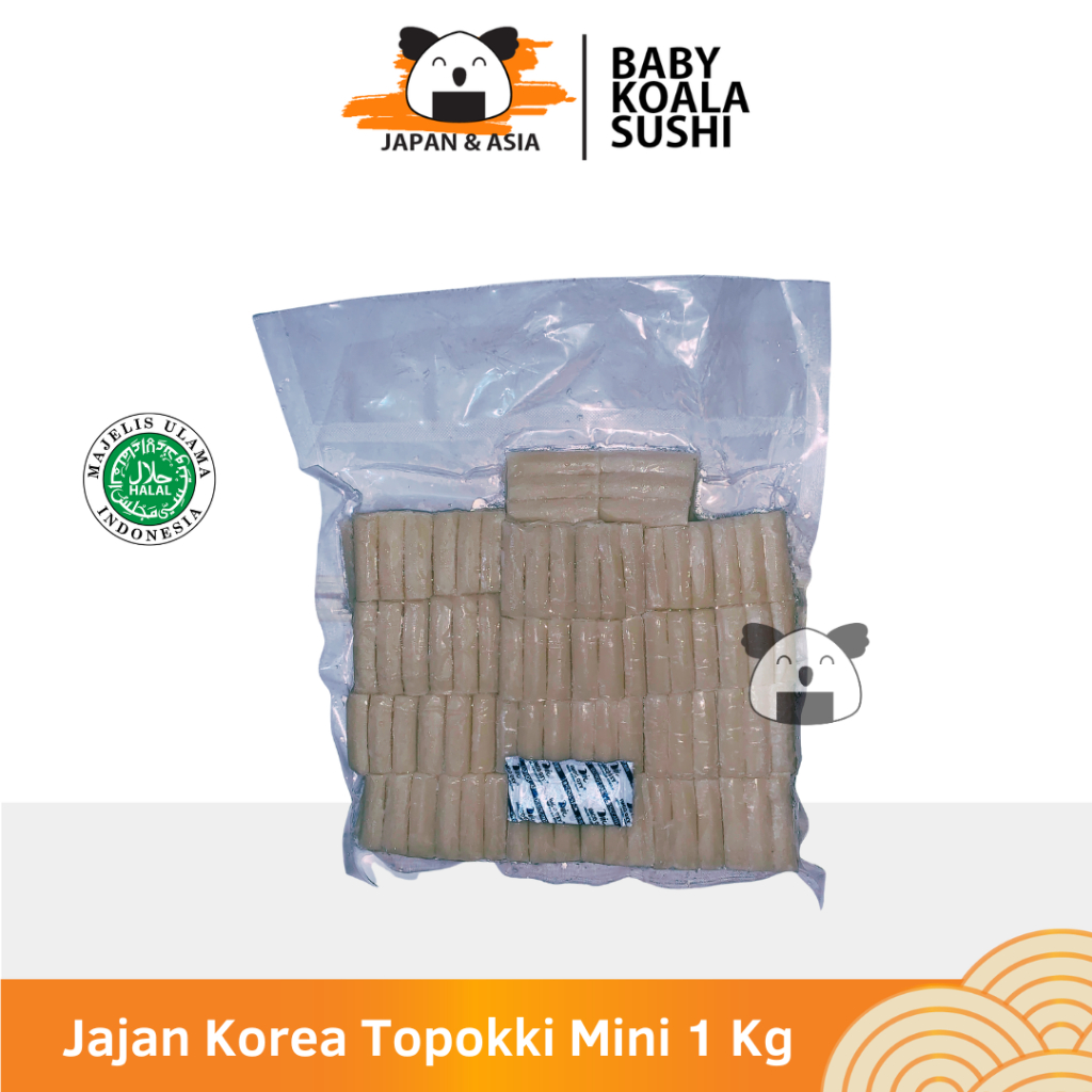 

JAJAN KOREA Topokki Mini 1 Kg Halal | Tteokbokki / Rice Cake.