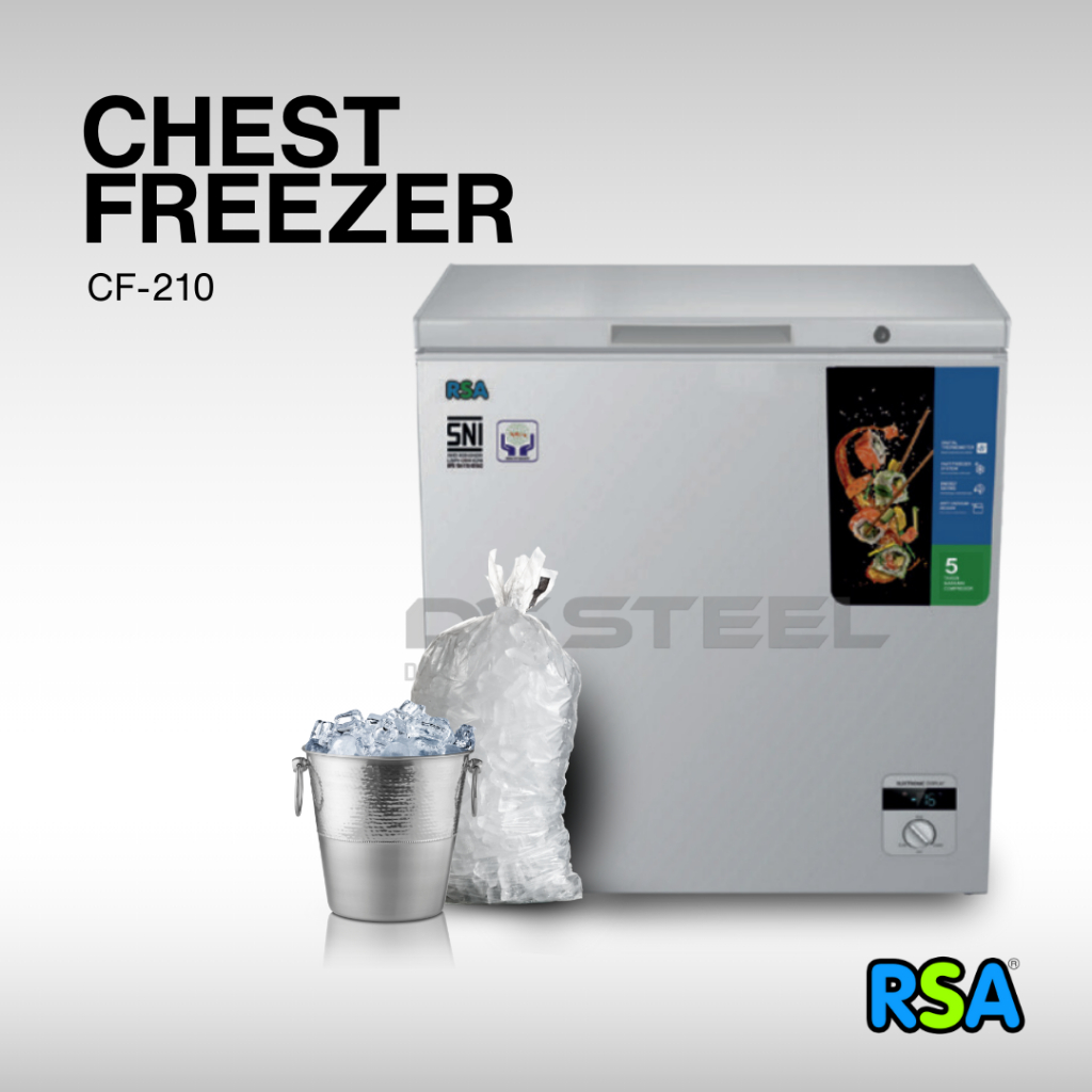 RSA Chest Freezer CF-210/Freezer Box RSA CF 210/Frizer Rumahan 199 liter