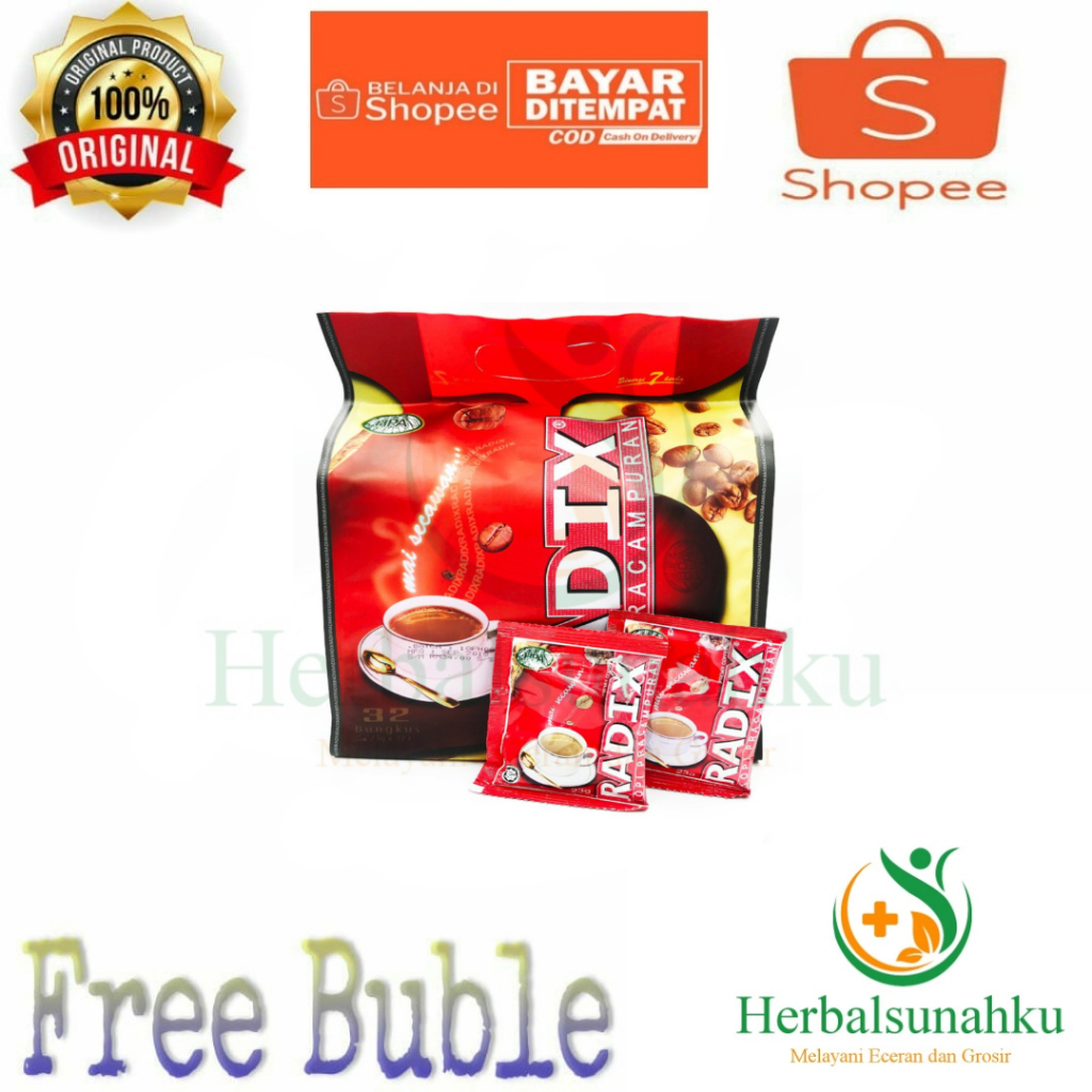 

HPA Radix Premix Coffee 32 Sachets ORIGINAL | Kopi Radik HPA Malaysia Per Pouch