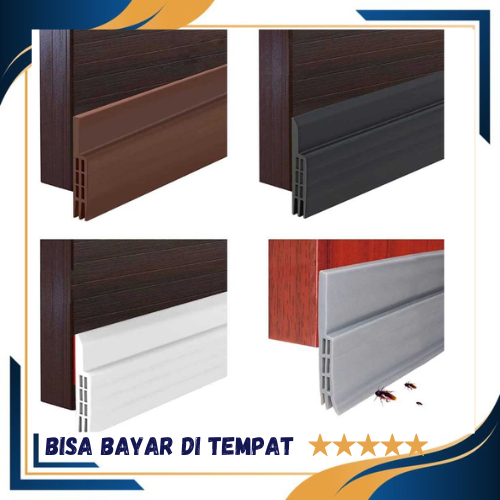 Lis Penghalang Serangga Bawah Pintu Door Bottom Seal 1M / Lis Alat Strip Sekat Busa Karet Penghalang