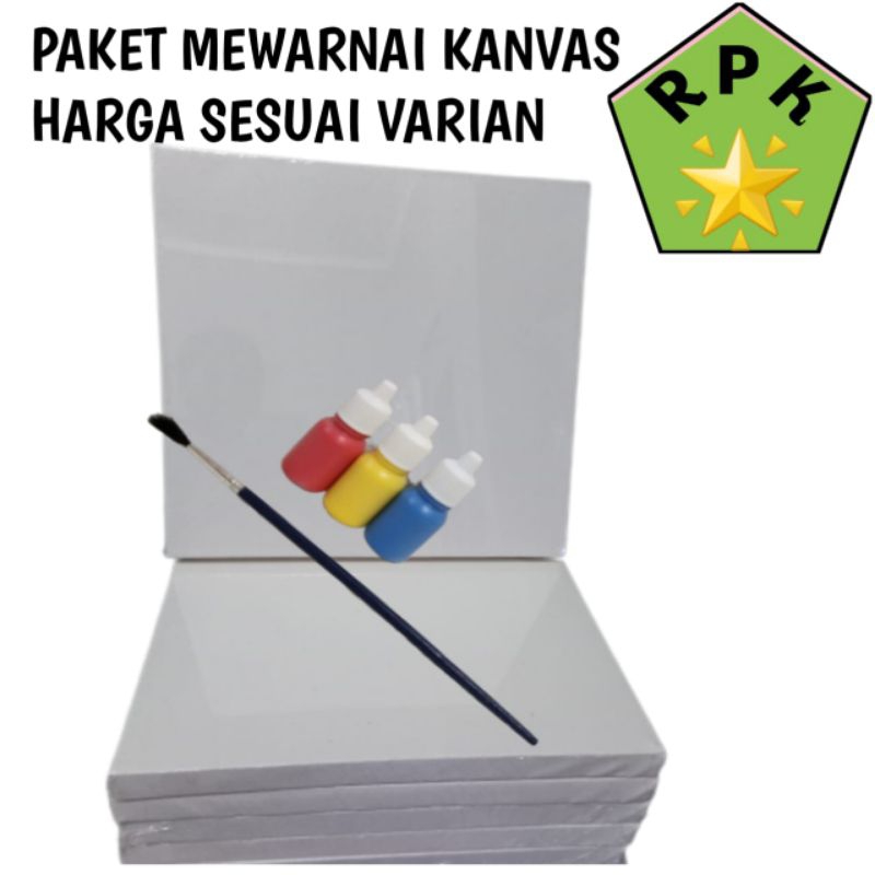 

Paket mewarnai kanvas lukis polos bahan kerajinan tangan
