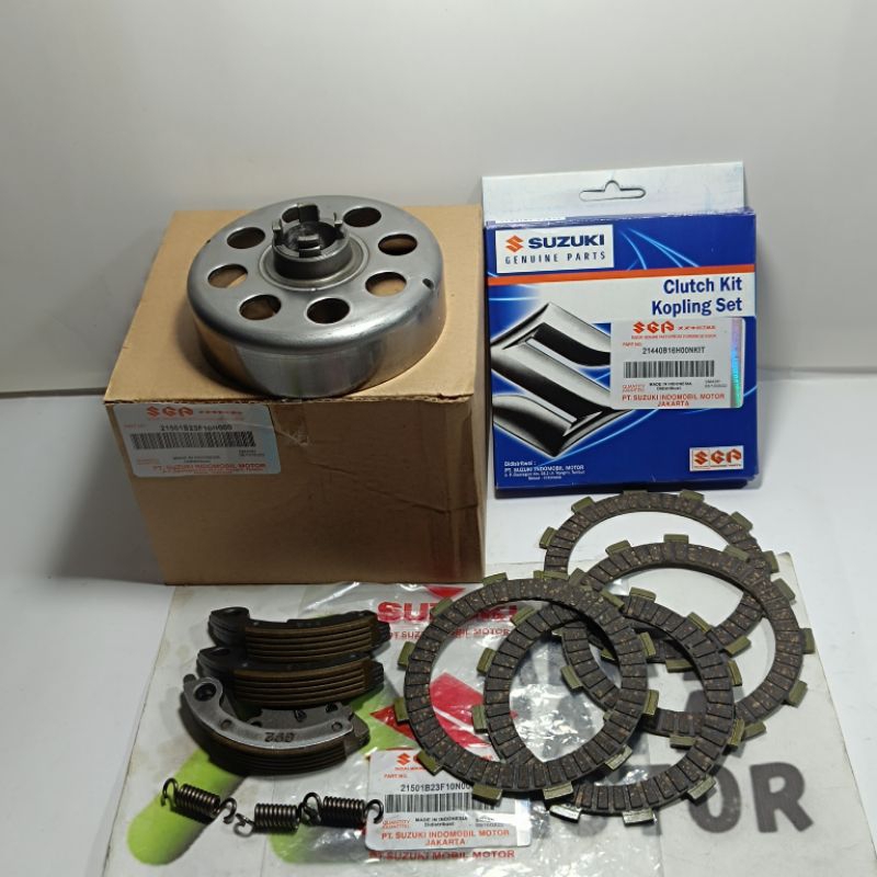 KAMPAS KOPLING + KAMPAS GANDA + MANGKOK KOPLING SMASH LAMA SMASH NEW