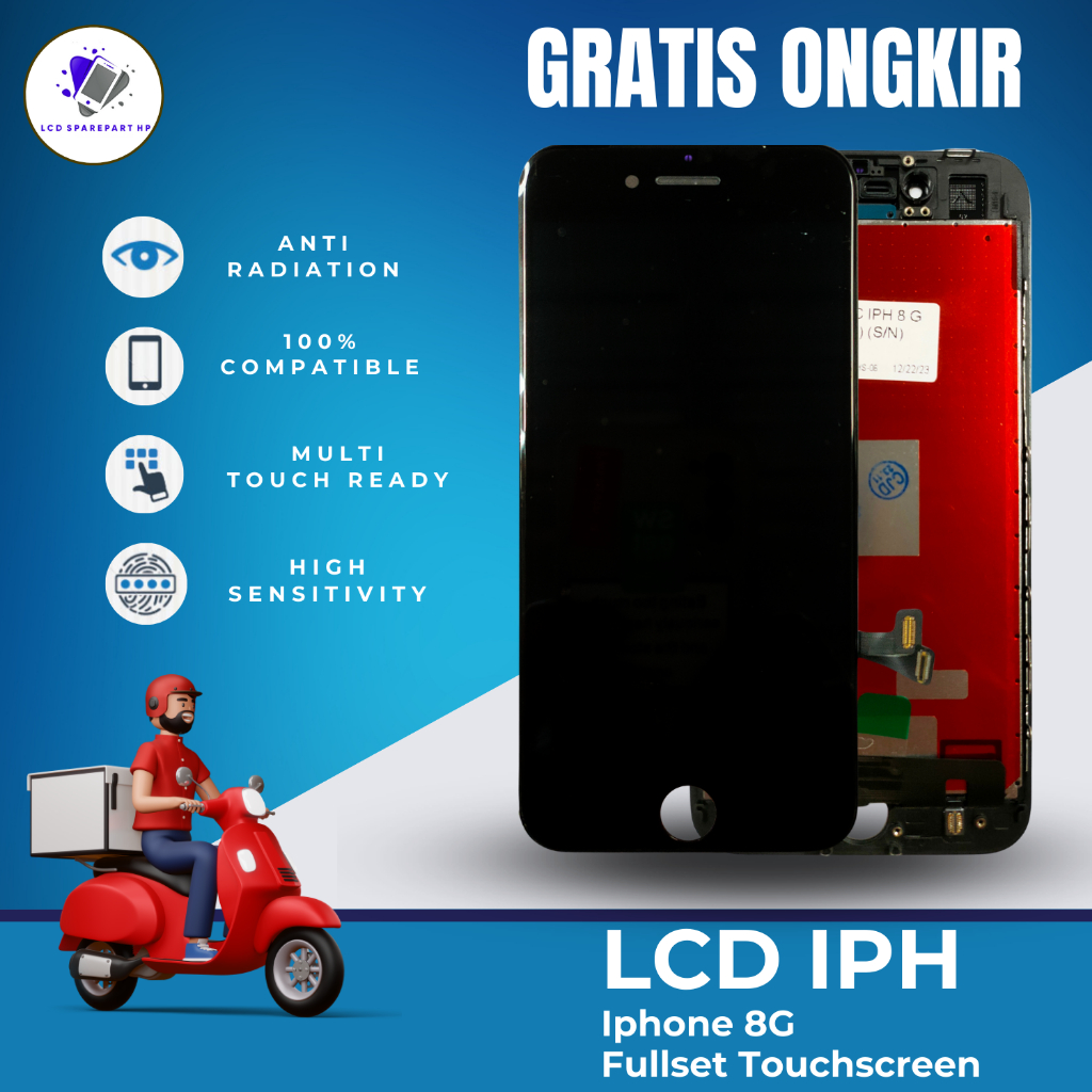 LCD FULLSET IPHONE 8 FULLSET TOUCHSCREEN